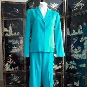 Vintage Norton McNaughton Silk Look Pant Suit